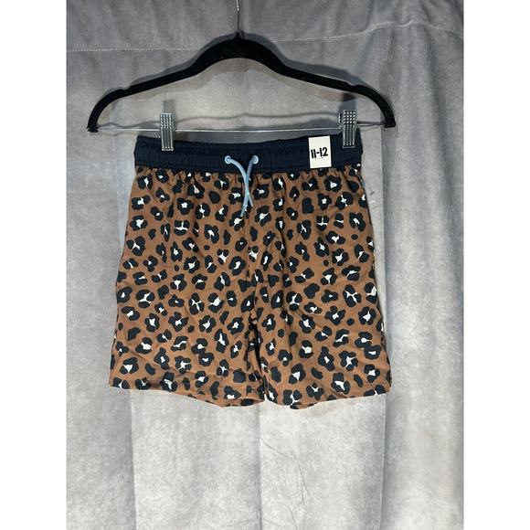 Cotton: On Kids Benny Boardshorts Swimwear- Animal Print- Size 11-12 - Picture 1 of 3